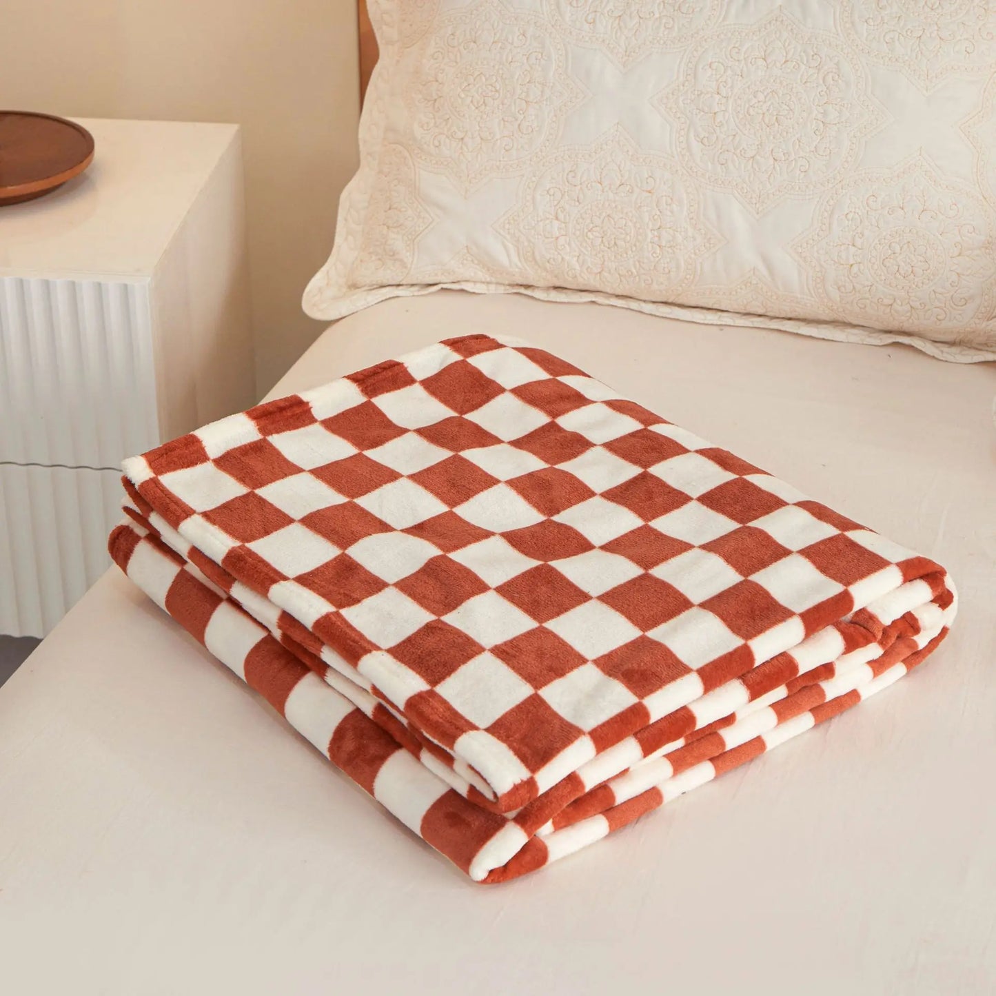 Ins Checkerboard Blanket Classic Plaid Sofa Blanket Spring and Summer Air Conditioning Blanket Office Nap Shawl Cushion Sofa